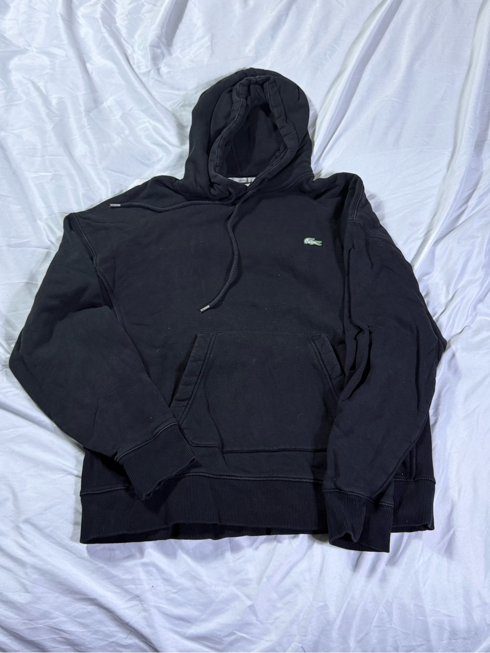 Lacoste Live Men's Black Hooded Sweatshirt Unisex Large